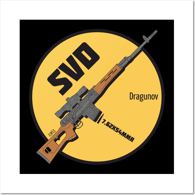 SVD Dragunov sniper rifle Wall Art by FAawRay